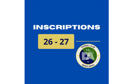 INSCRIPTIONS SAISON 2026-2027 ✍️