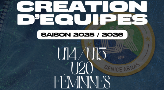 CRÉATION D'UNE CATÉGORIE U17 SAISON 26/27